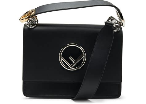 fendi kan i f small|Fendi Kan I F Crossbody Small Black .